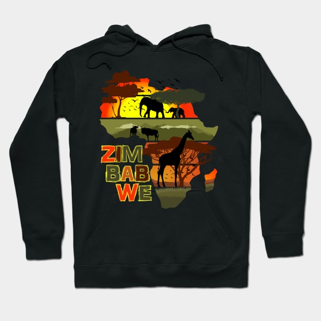 Zimbabwe Hoodie by Nerd_art